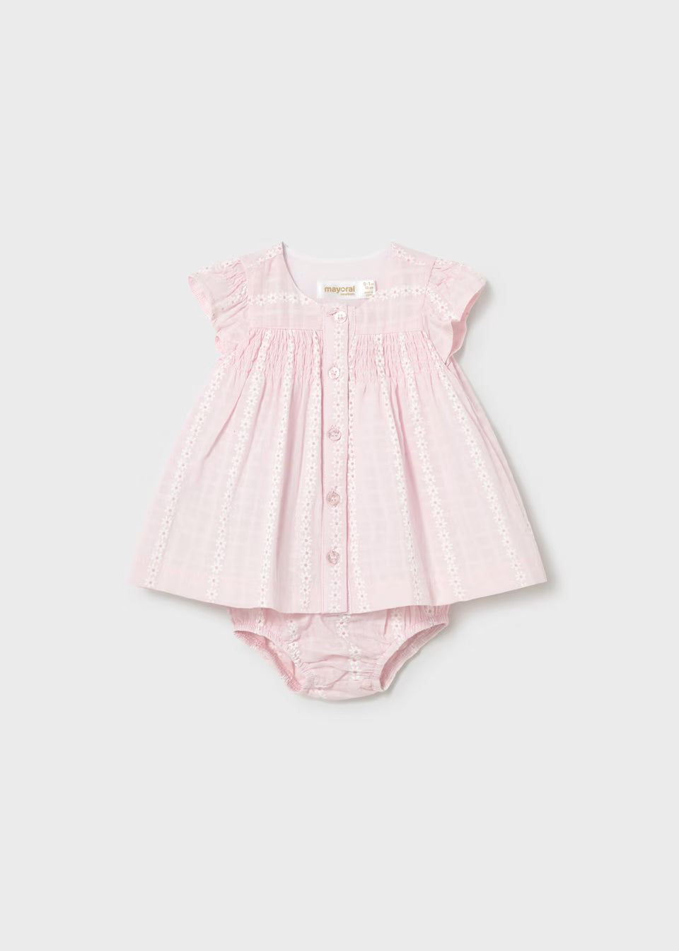Pink Floral Dress with Bloomers