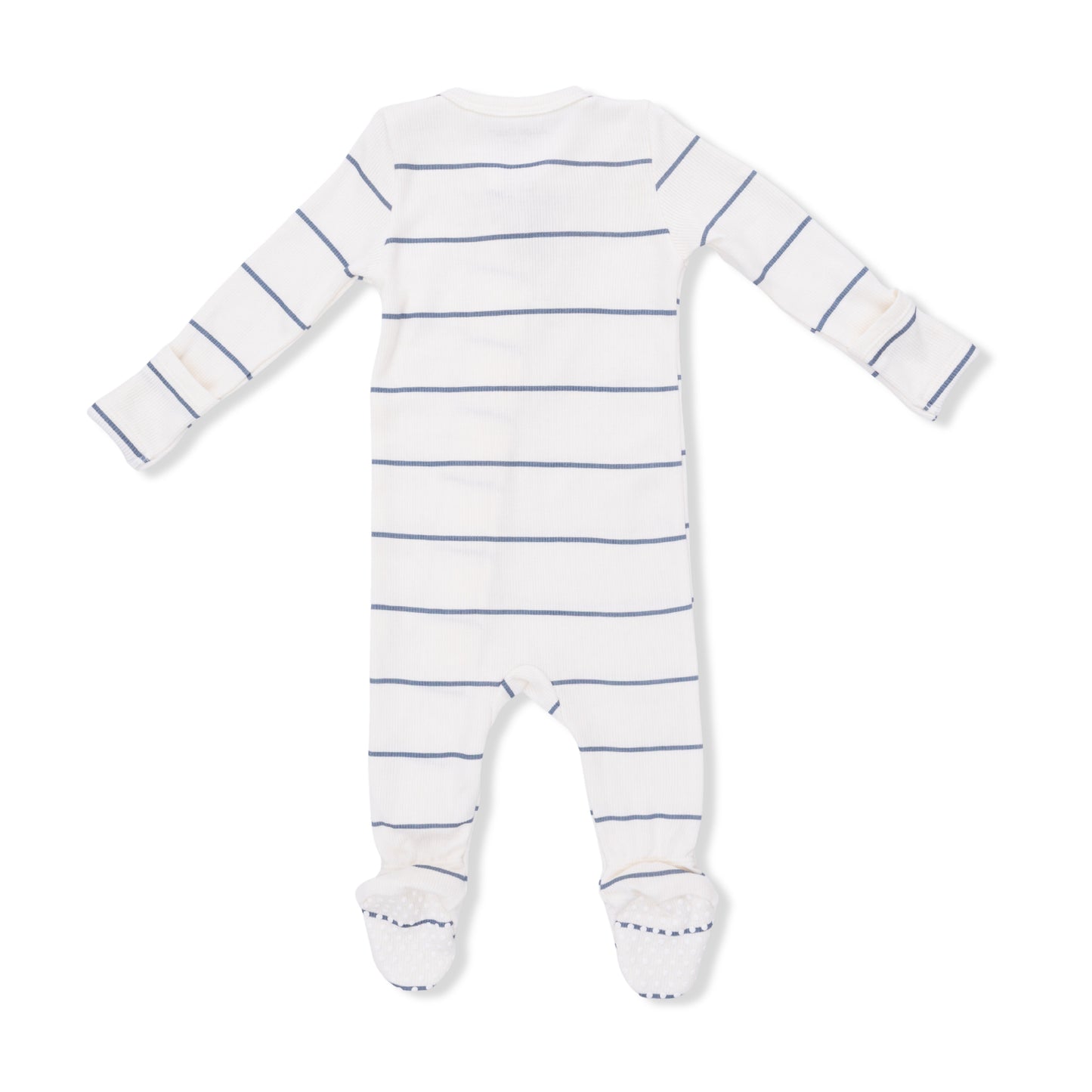 Vintage Stripe Zipper Footie