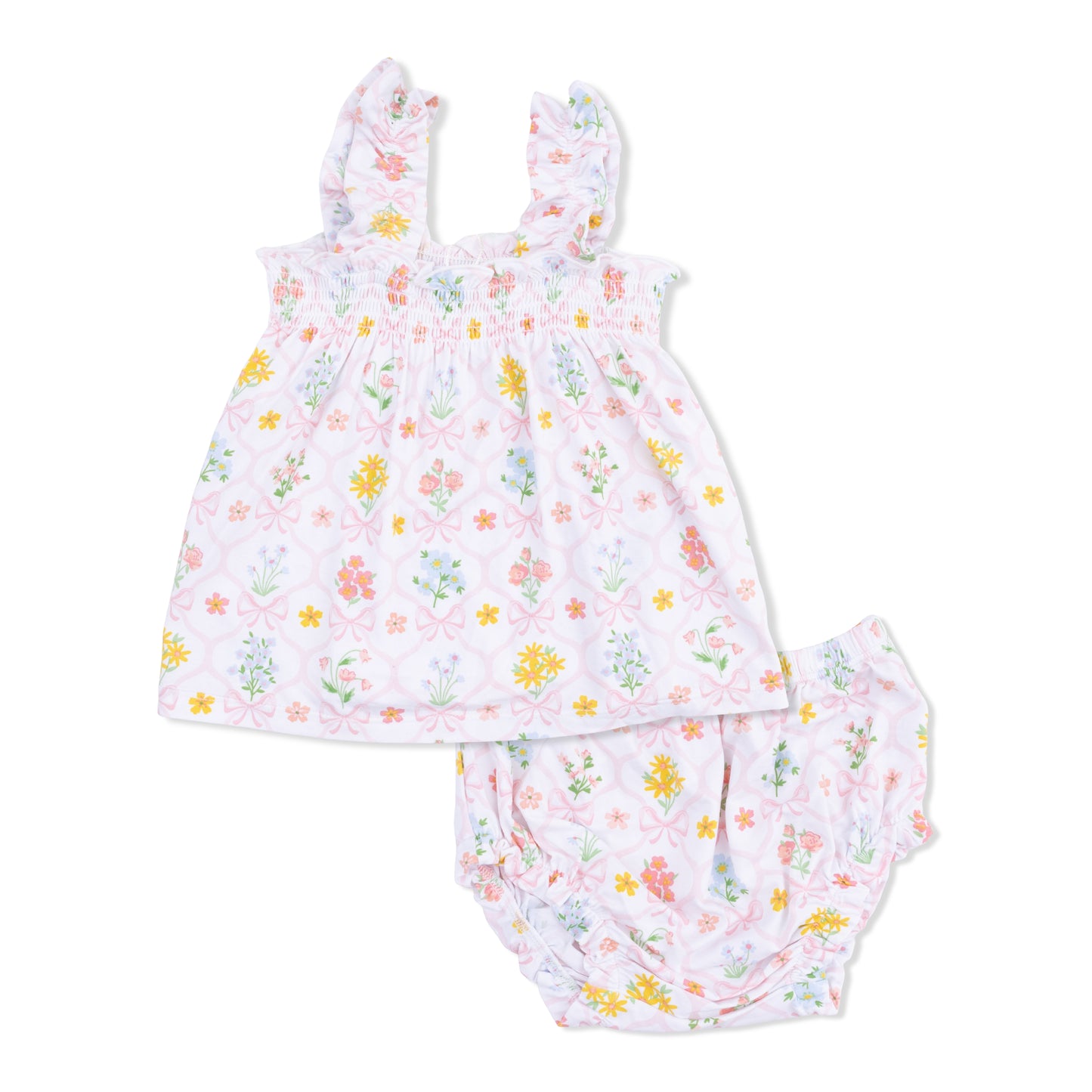 Spring Blooms Bow Trellis Top & Bloomers