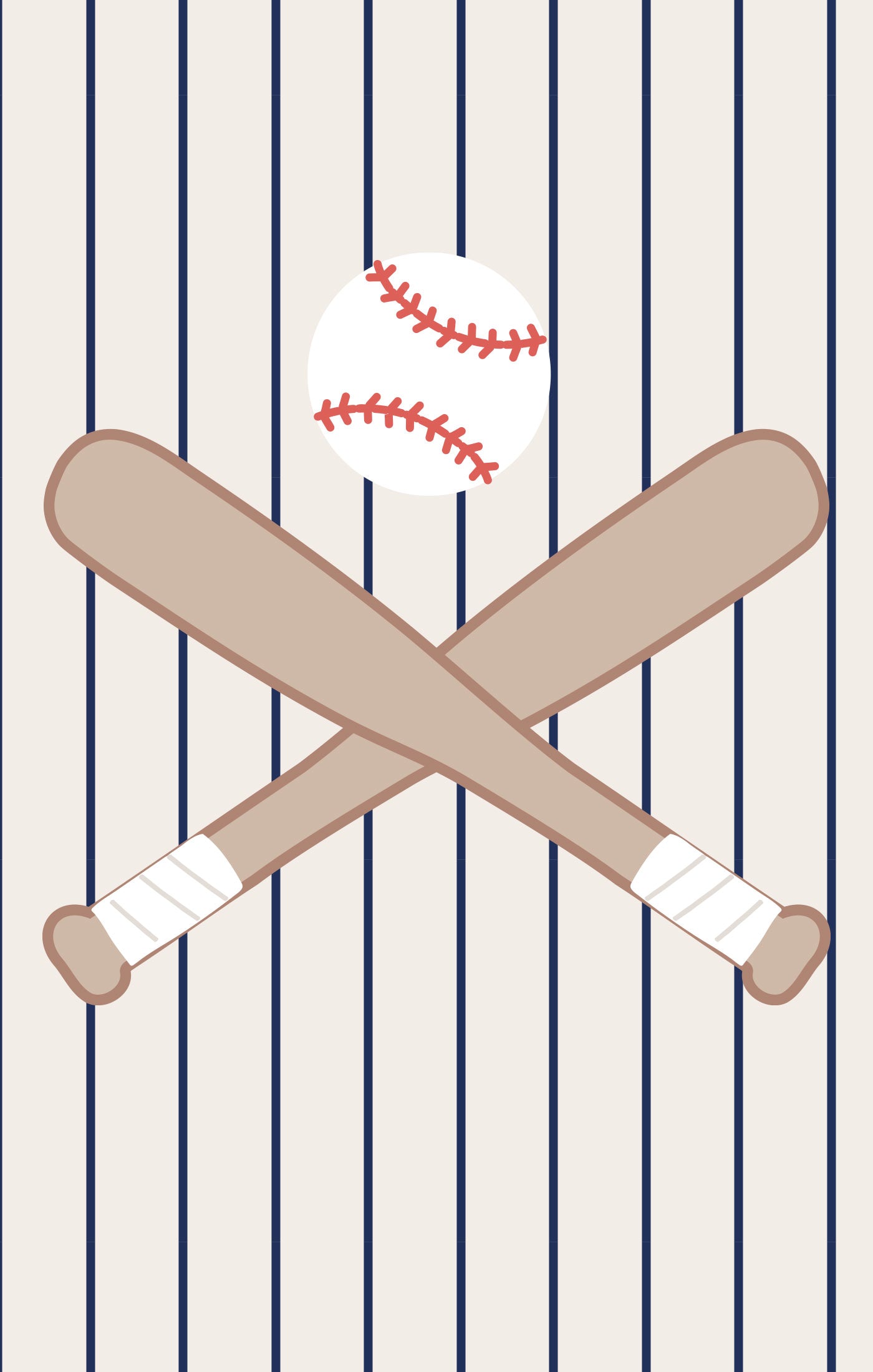 Baseball Stripe Zipper Footie