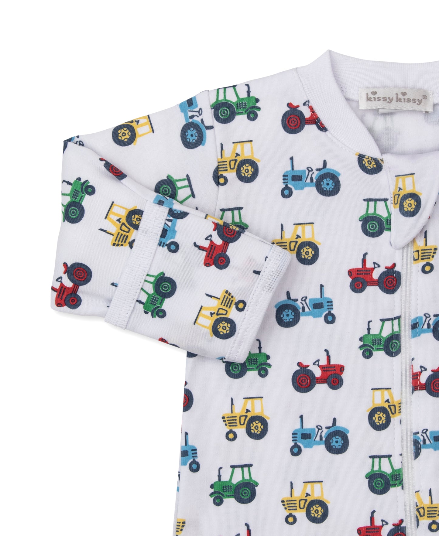 Trusty Tractors Zip Footie