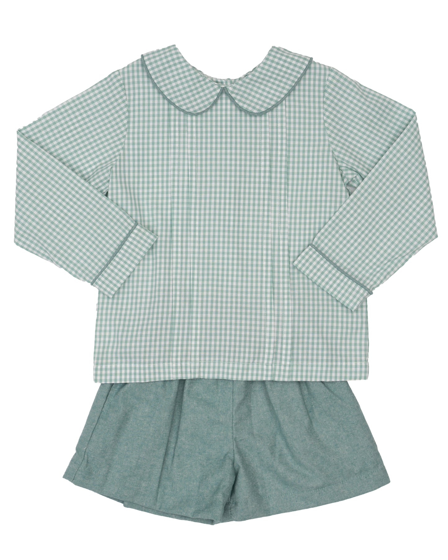 Tyler Teal Briar Check Short Set