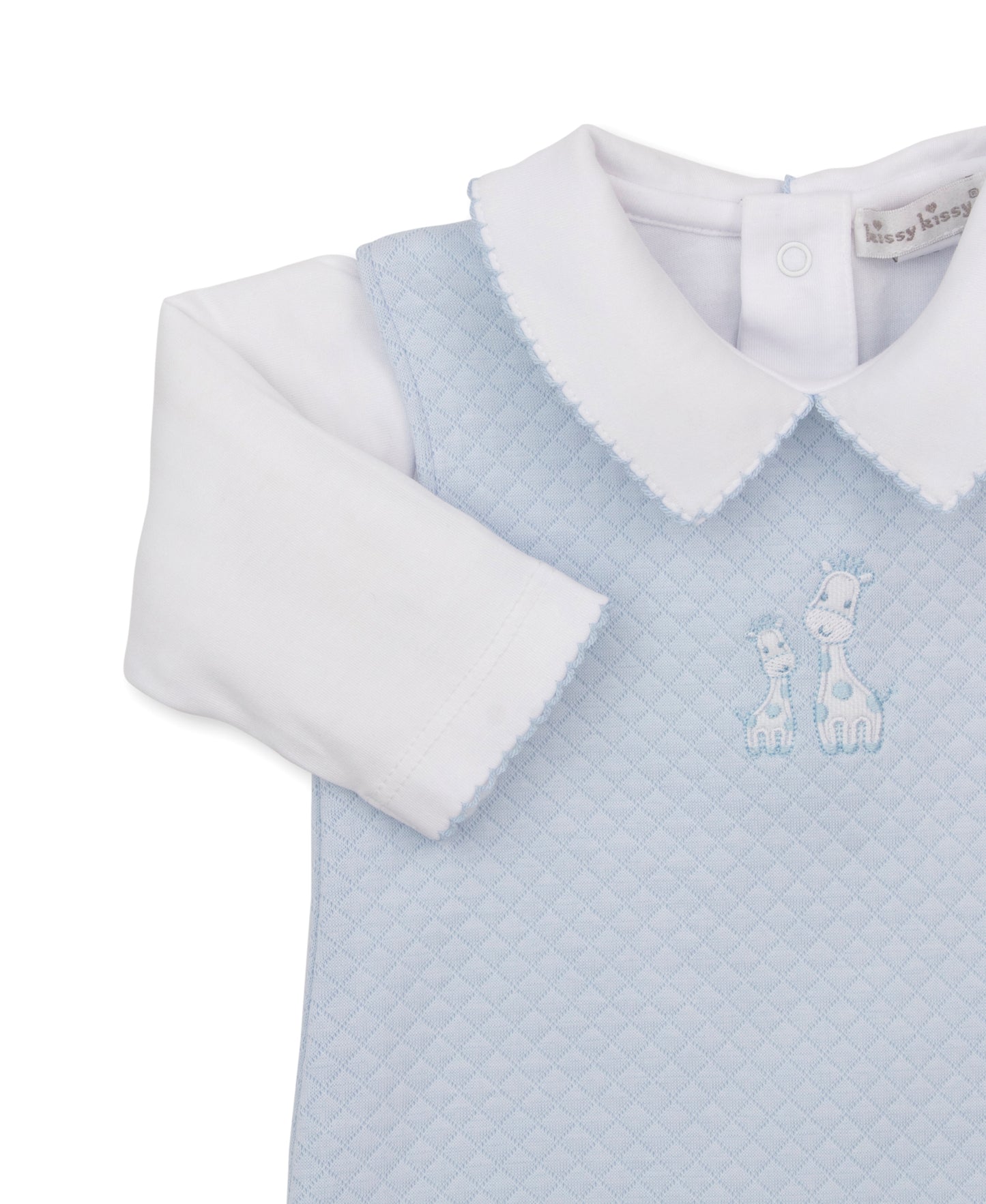 Giraffe Laughs Jacquard Overall Set