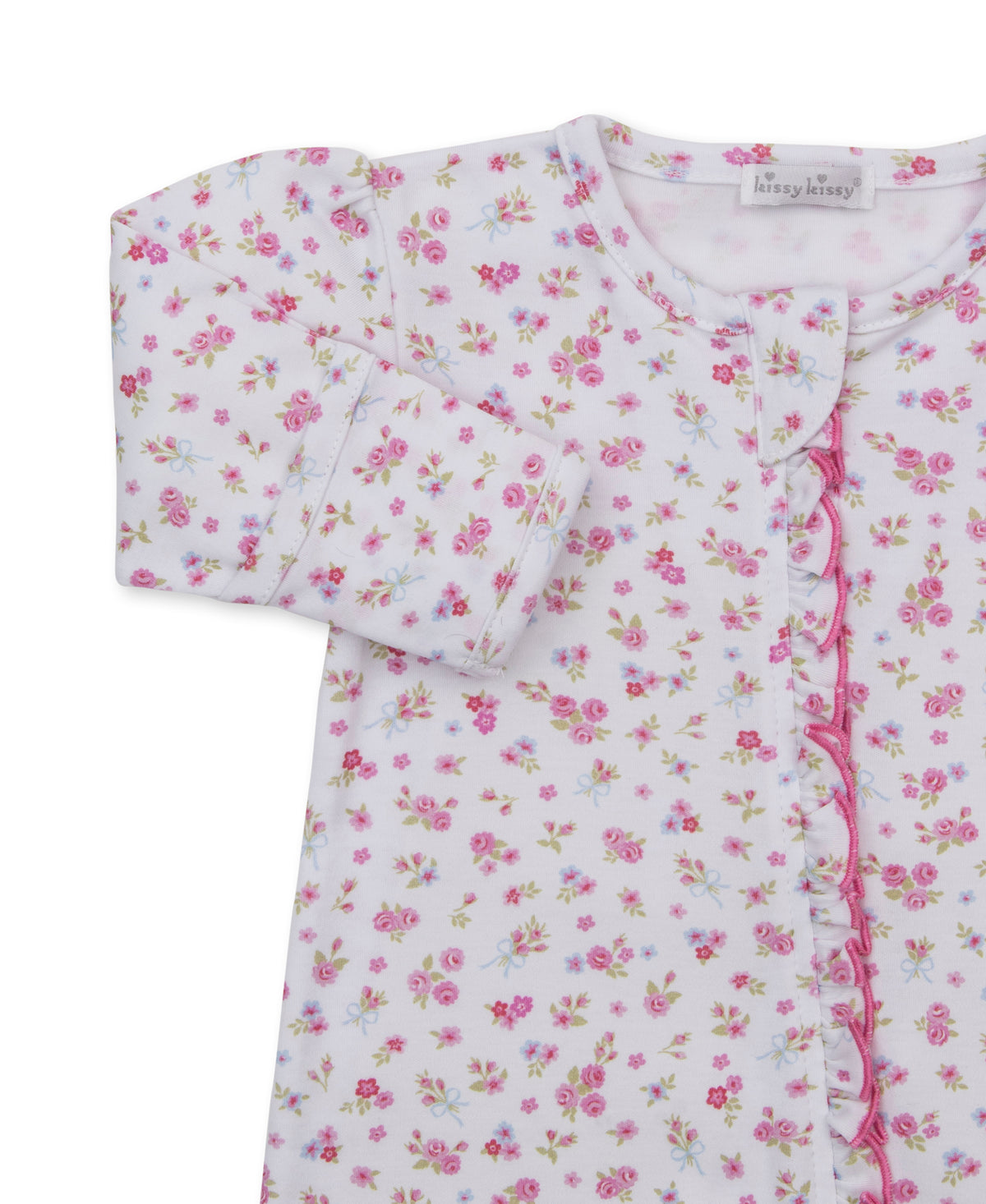 Rose Renaissance Print Zip Footie