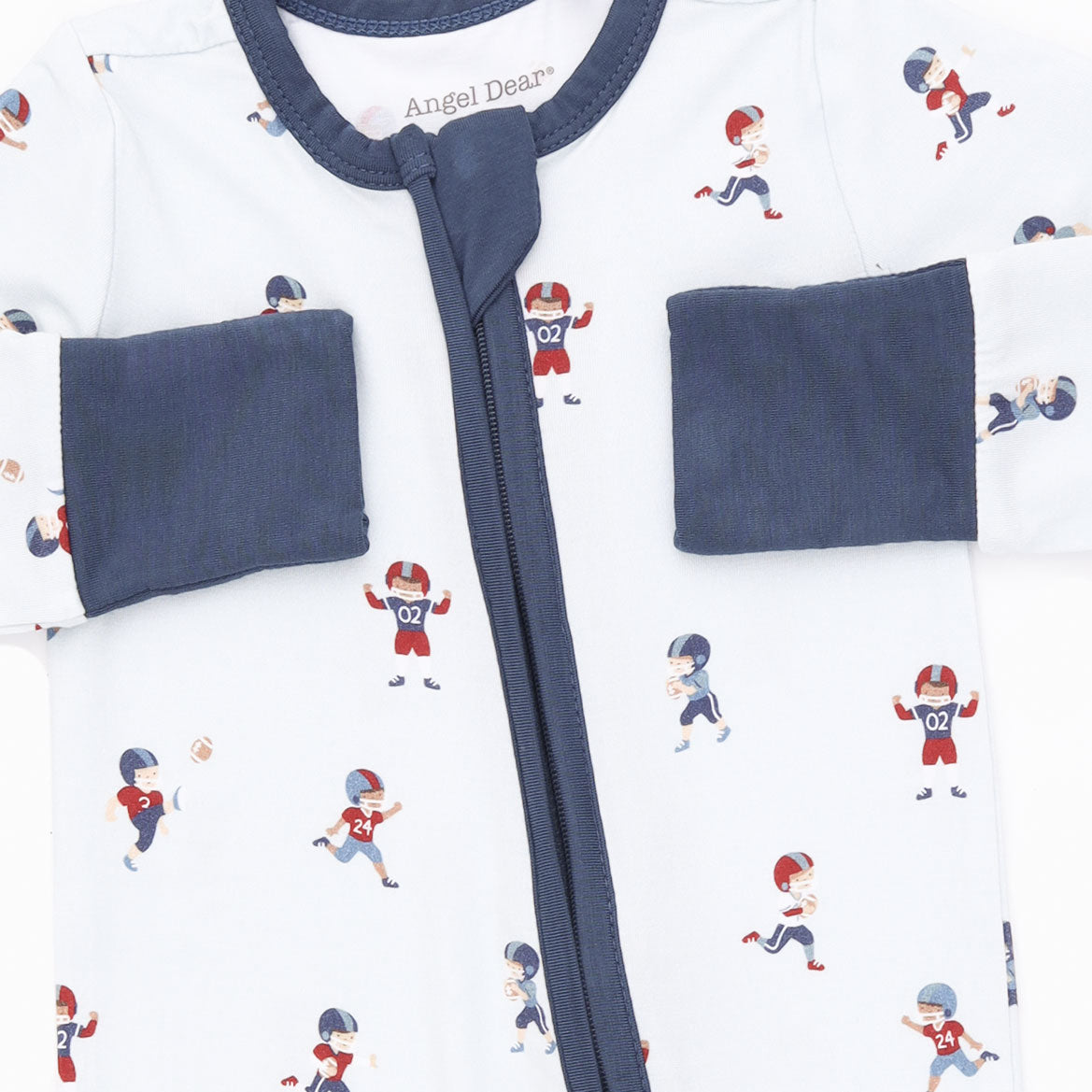 Tiny Footballers Zip Romper