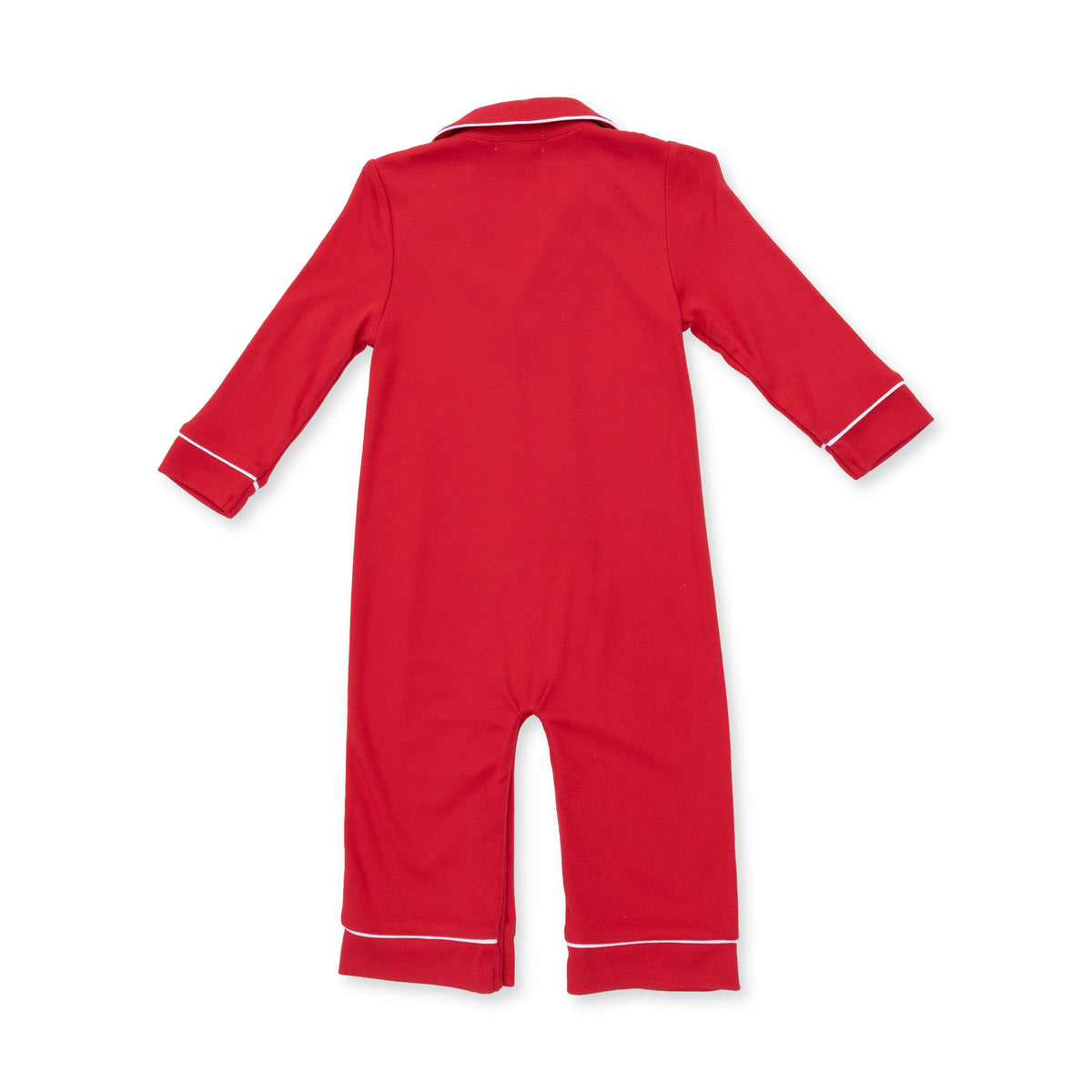 Ribbon Red Boys Romper