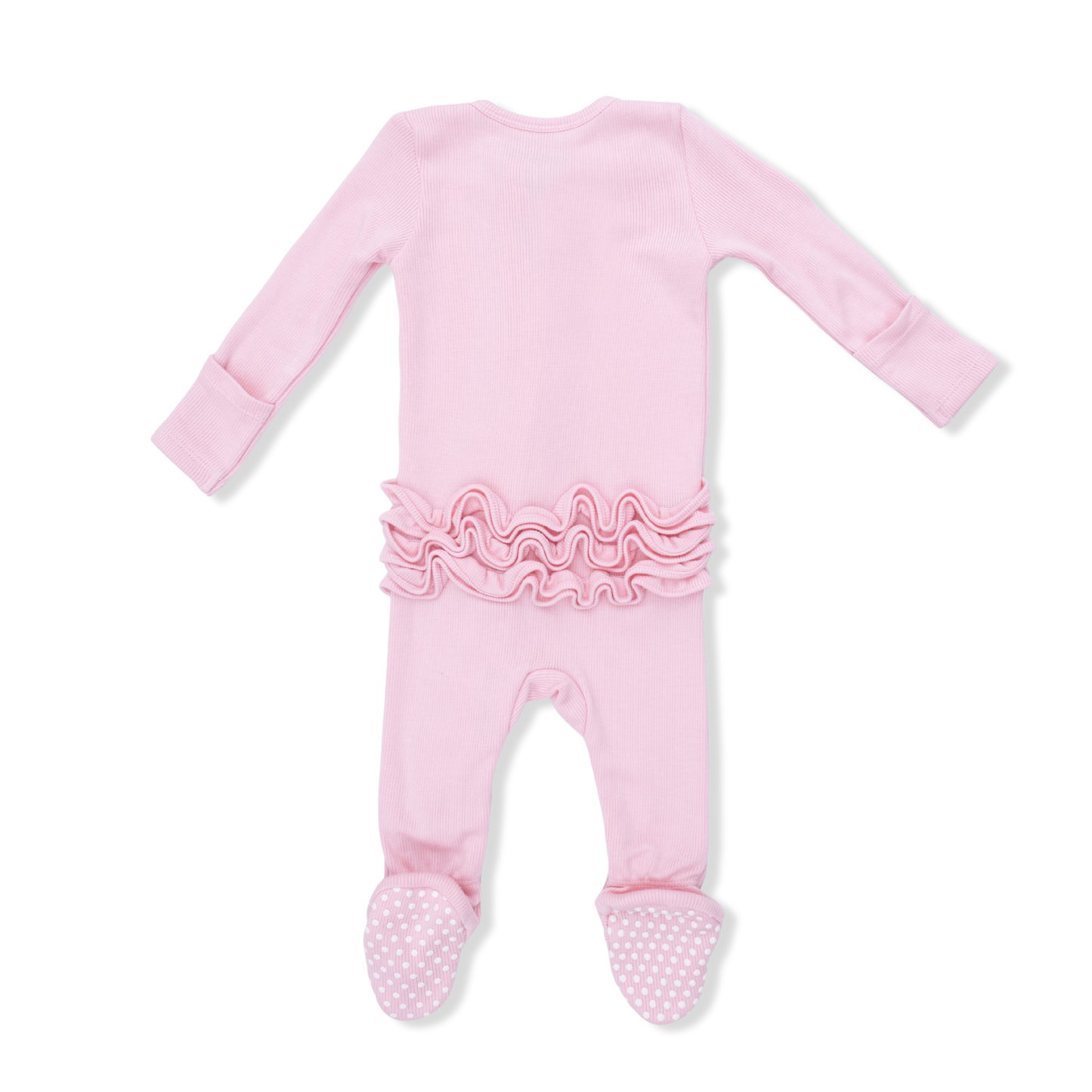 Solid Romance Zipper Footie