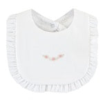 Ruffled Bib with Embroidery