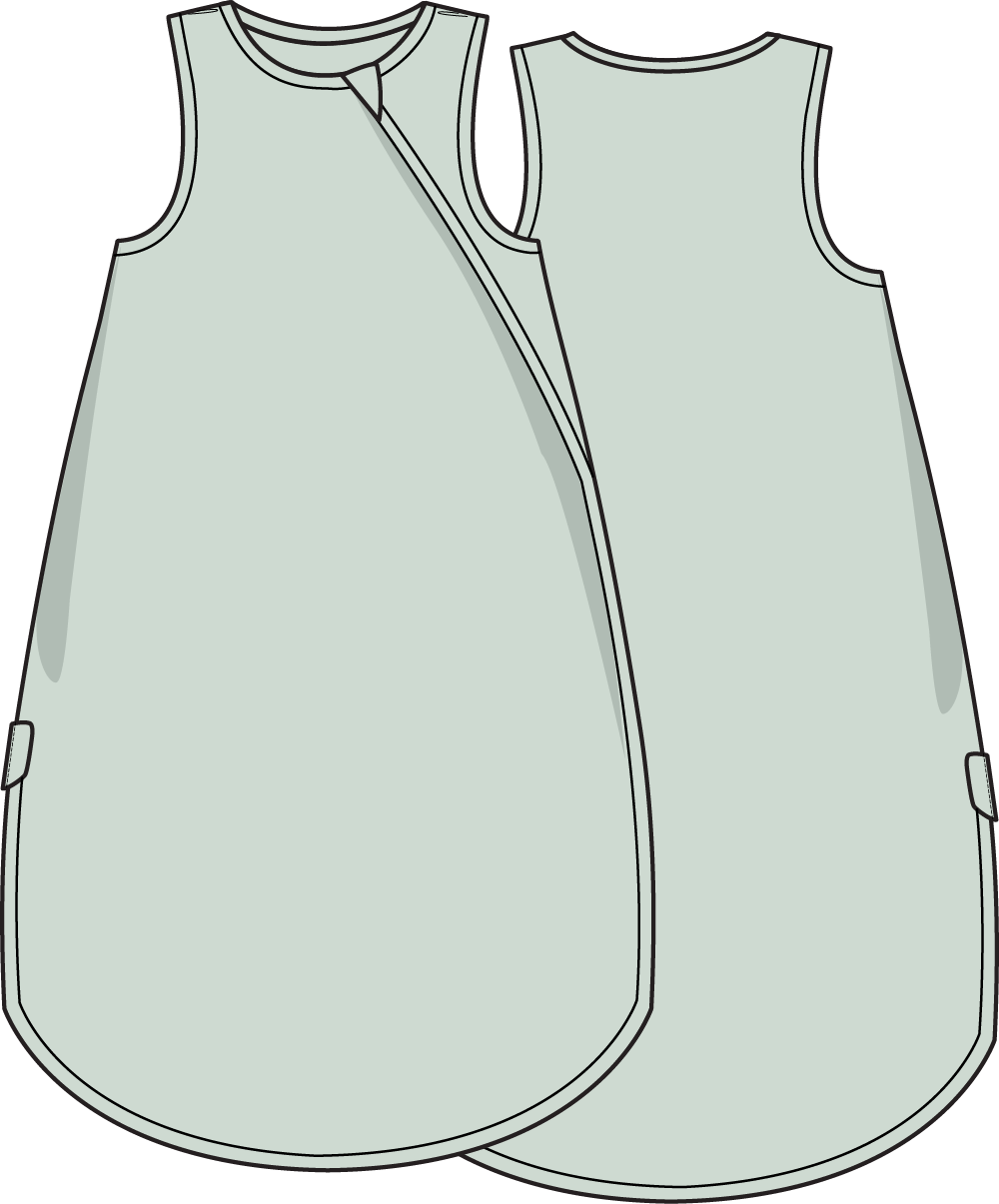 Solid Milky Green Sleep Bag