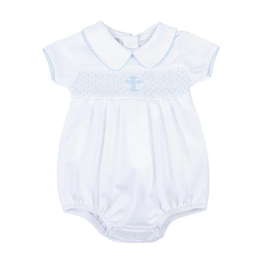 Blessed Smocked Collared Bubble