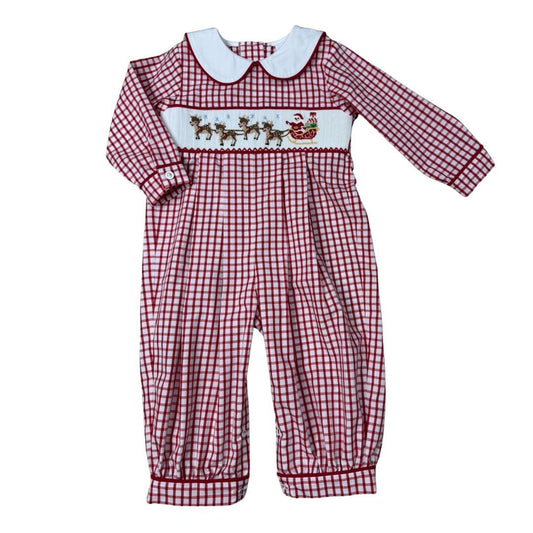 Santa's Sleigh Collared Romper