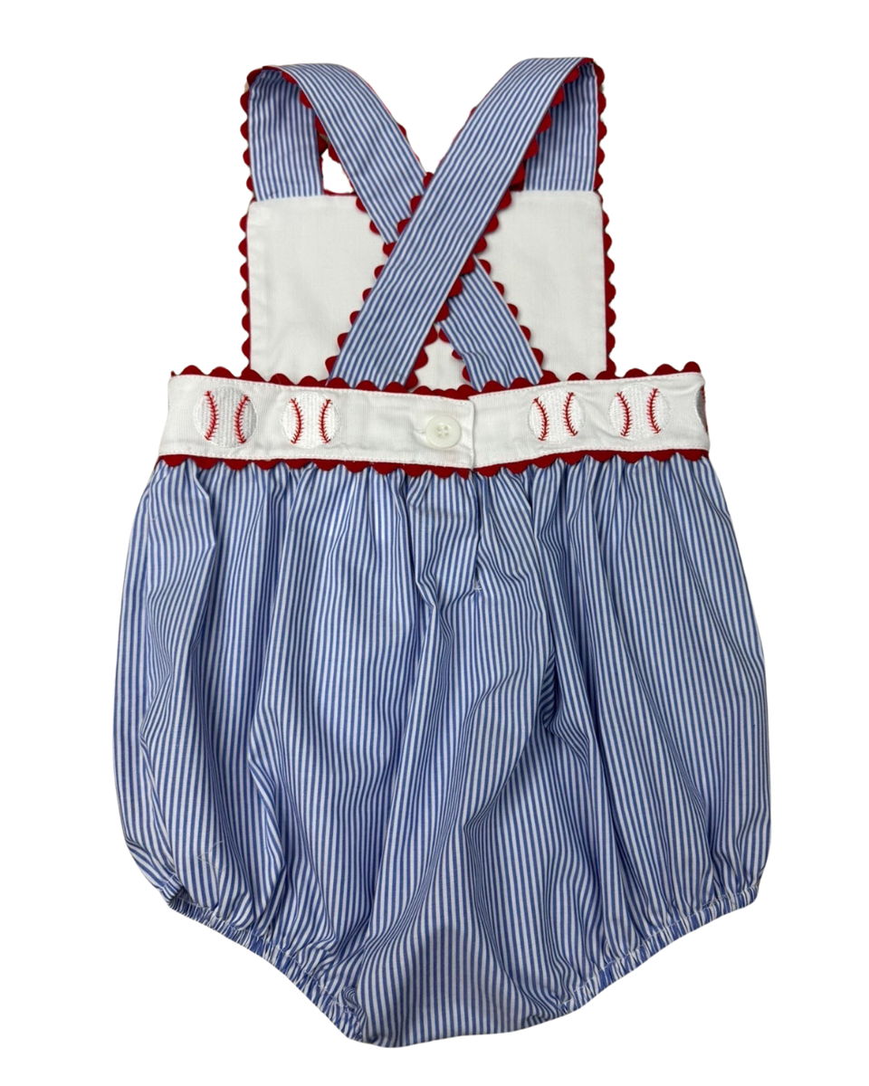 Classic Baseball Ric Rac Sunsuit