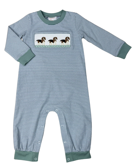 Beagle Smocked Romper