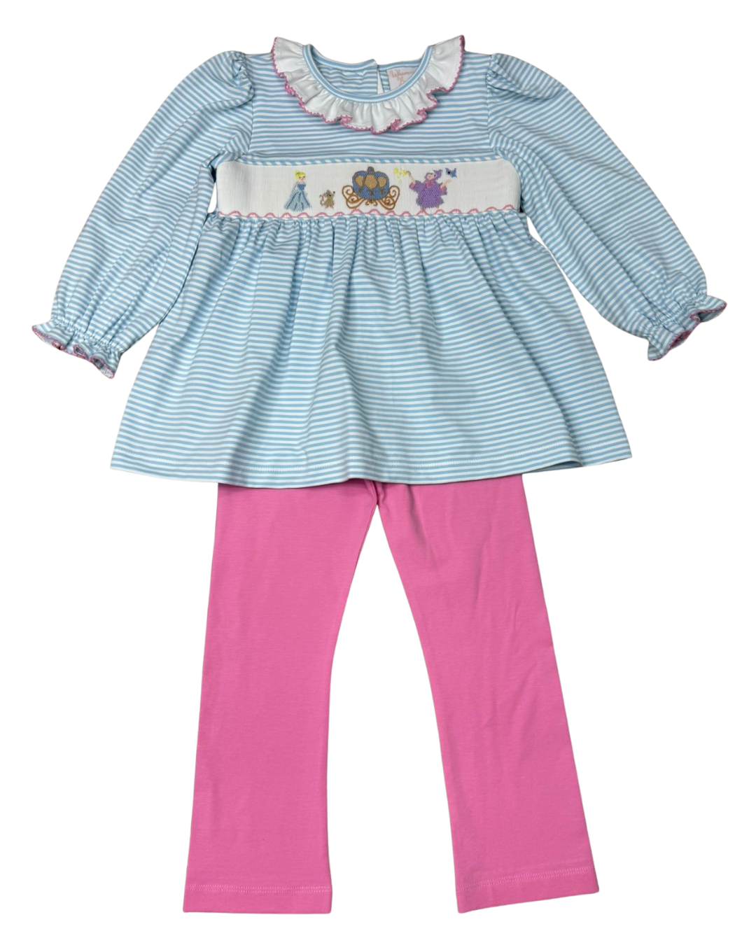 Princess Ball Smocked Pants Set