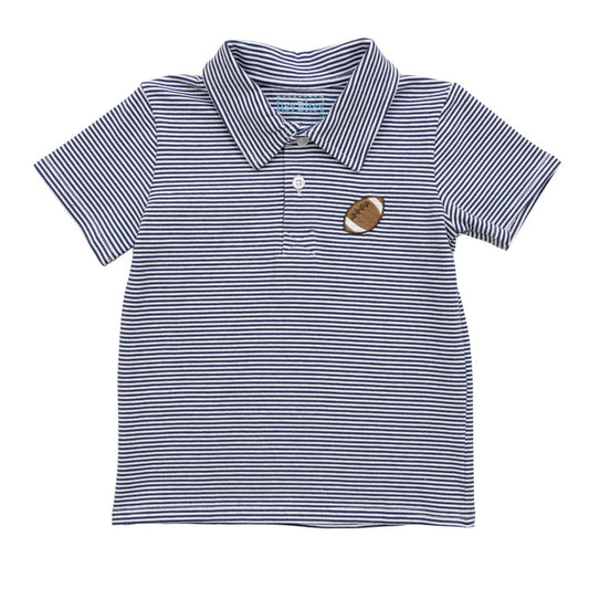 Navy Football Polo