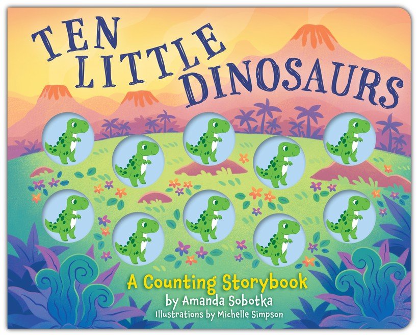 Ten Little Dinosaurs Book