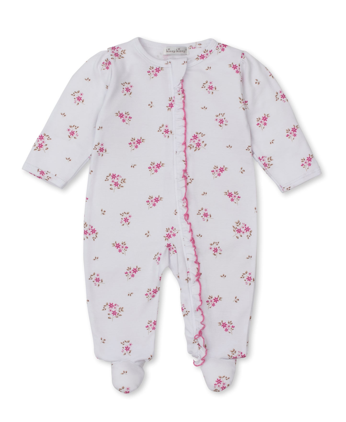 Tiny Blossoms Zip Footie
