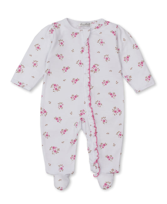 Tiny Blossoms Zip Footie