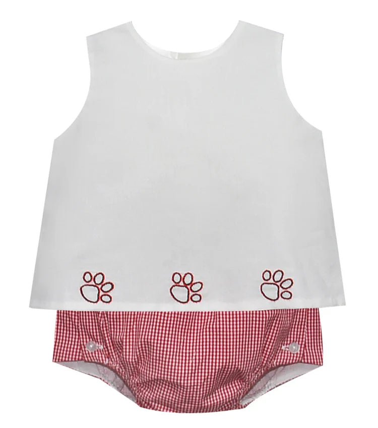 Red/Black Tiger Print Diaper Set