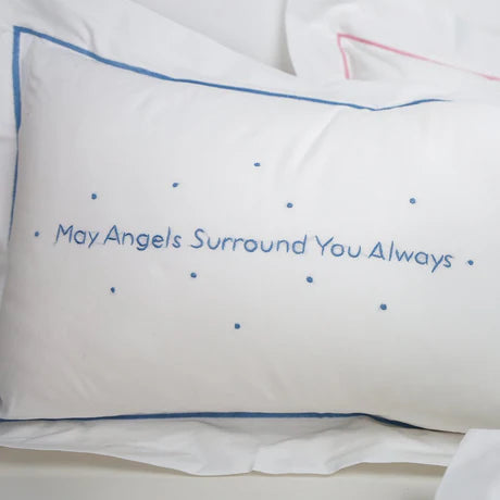 Blue-May Angels Surround You Always Pillow