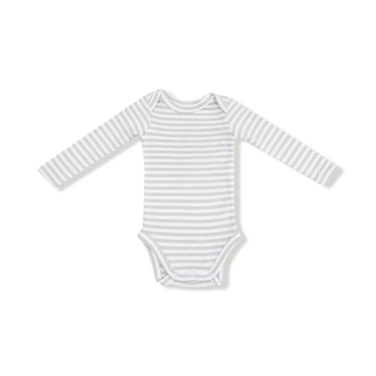 Basic Stripe Bodysuit - 6-12M - Green/White