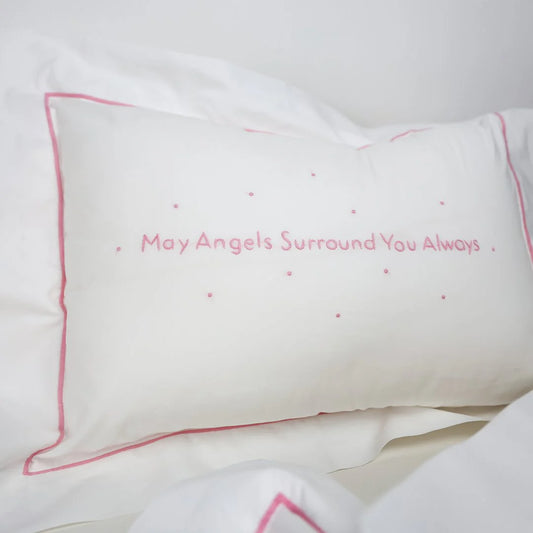 Pink-May Angels Surround You Always Pillow
