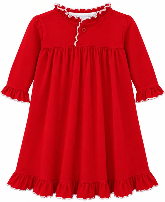 Red Pima Gown