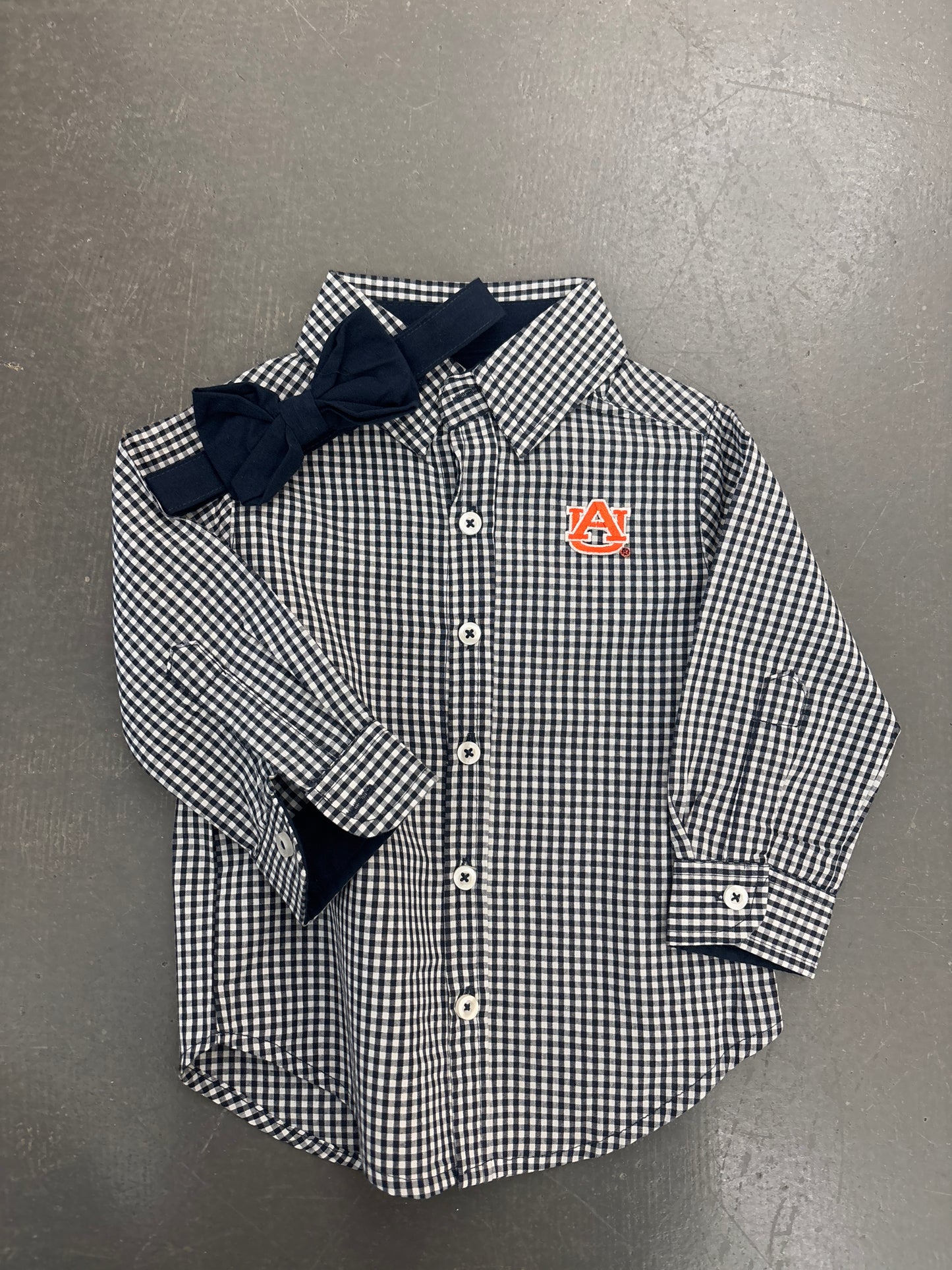 Gingham Shirt w/ Bowtie