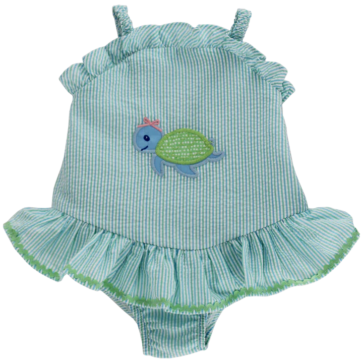 Turtle Tides Ruffle Swim
