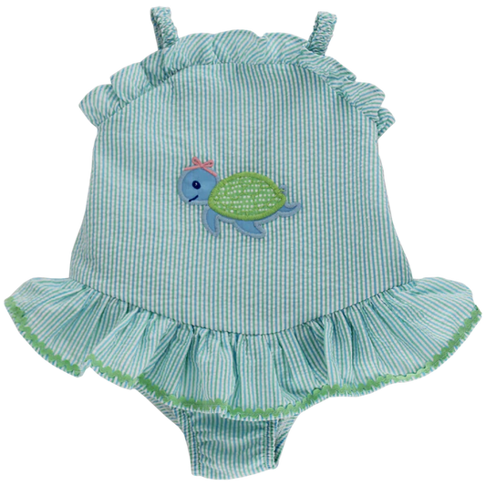 Turtle Tides Ruffle Swim