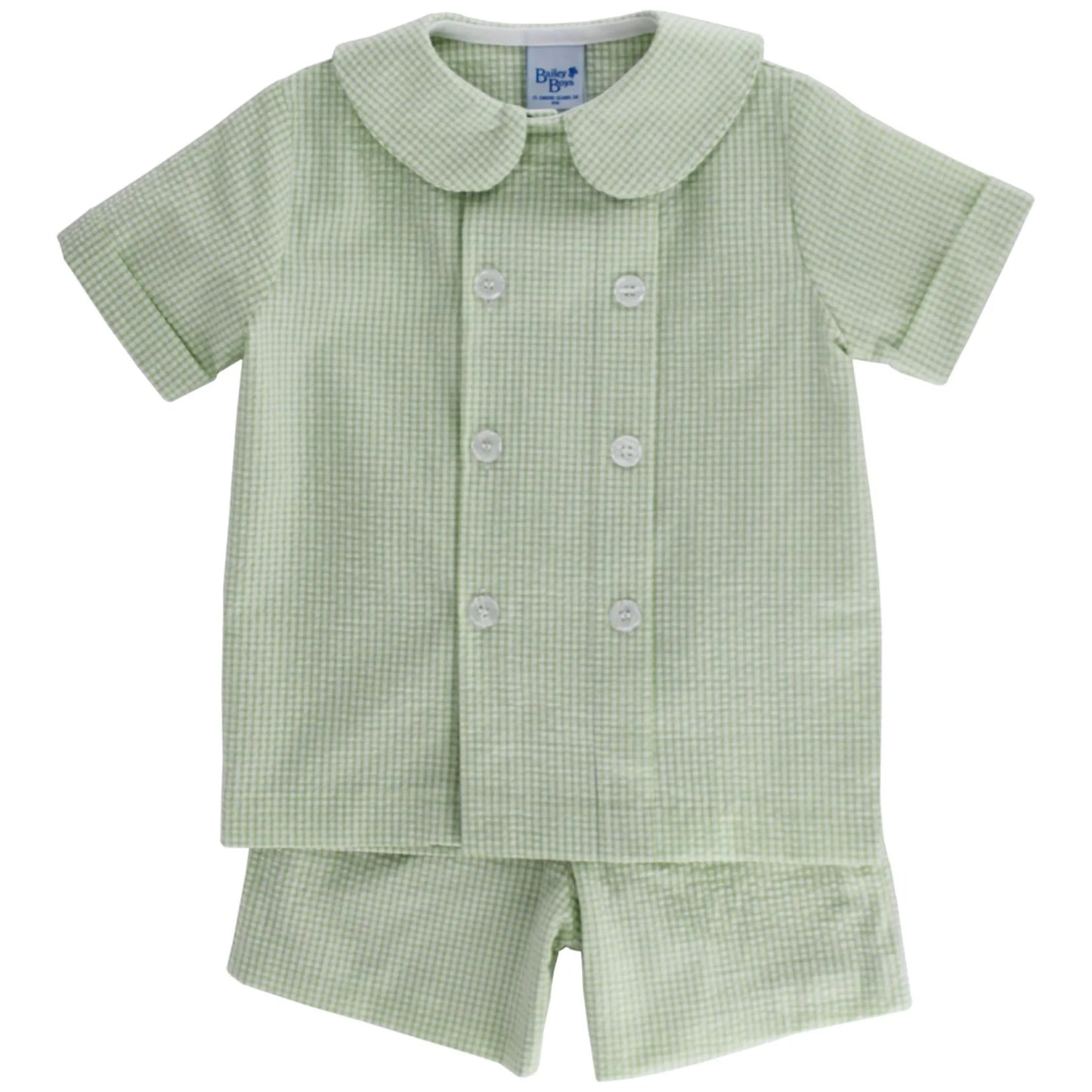 Grass Seersucker Dressy Short Set