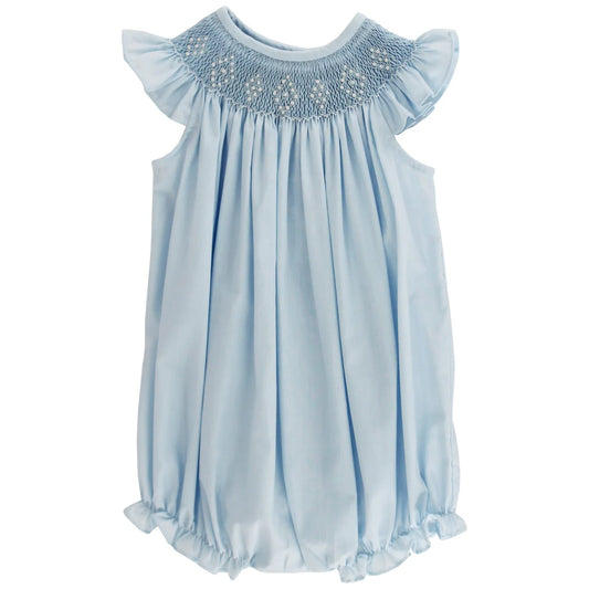 Smocked Antique Blue Bubble