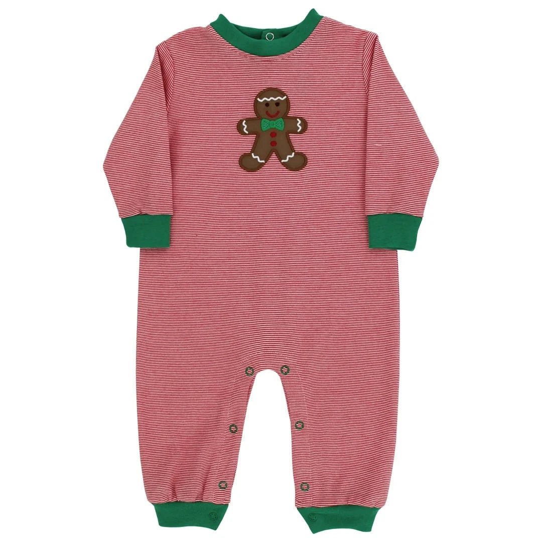 Jolly Gingerbread Knit Romper