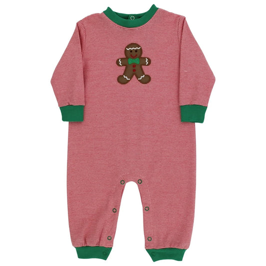 Jolly Gingerbread Knit Romper