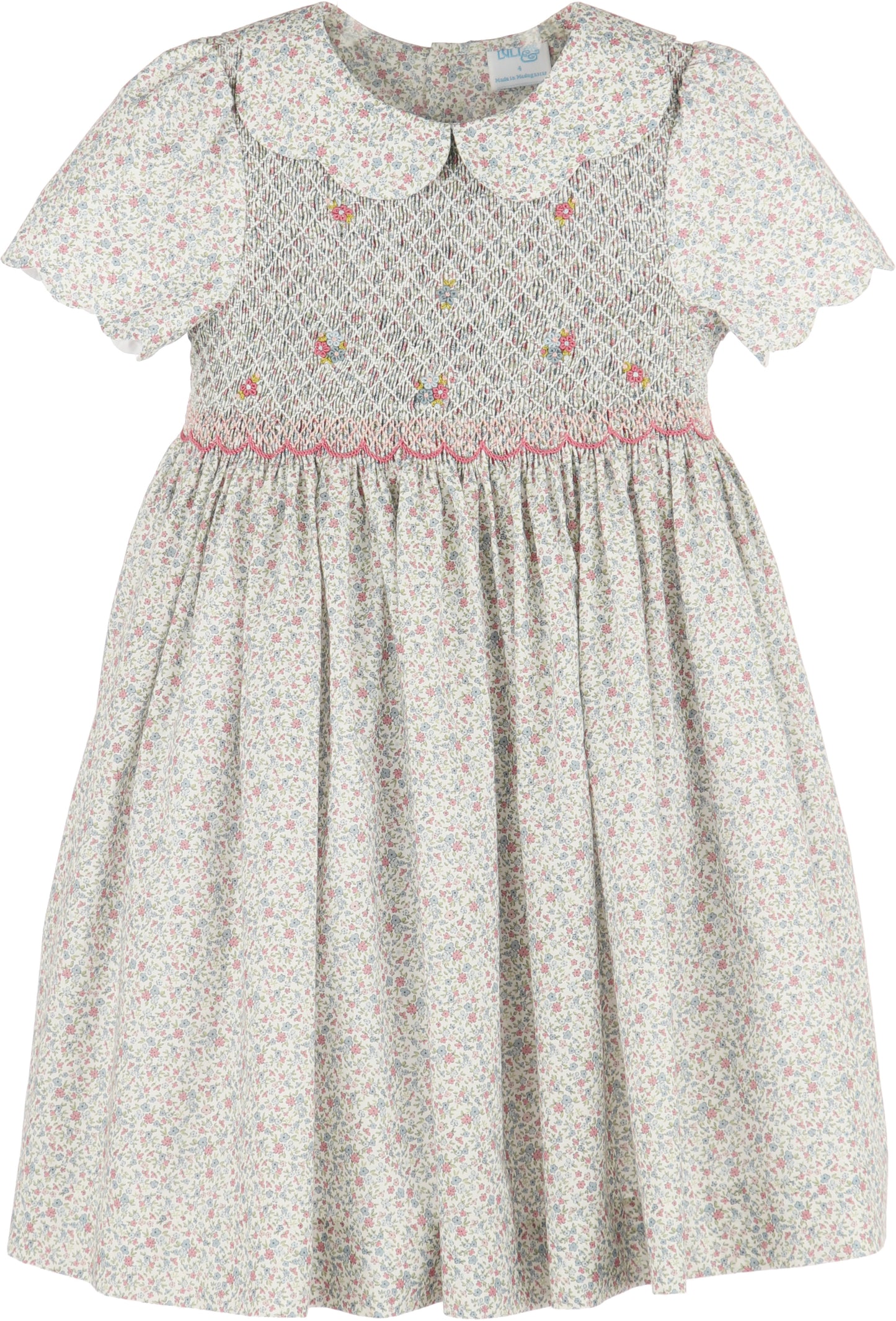 Fall Blossom Smock Dress