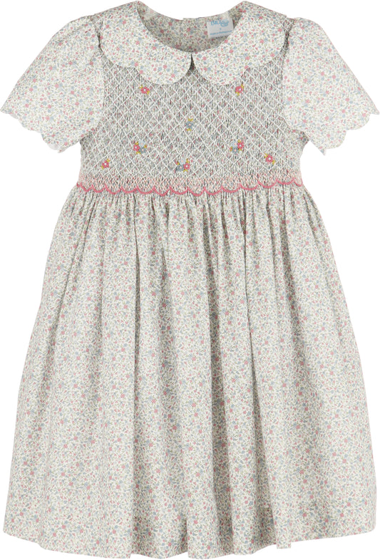 Fall Blossom Smock Dress