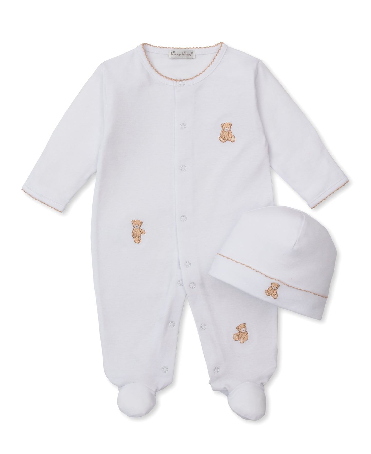Teddy Bears Footie with Hat