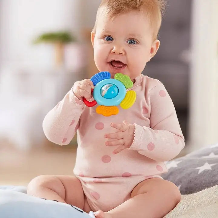 Blossom Plastic Baby Rattle & Teething Toy