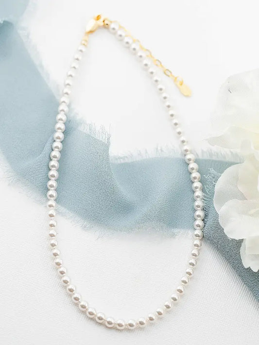 Girls 14K Gold-Plated Pearl Necklace