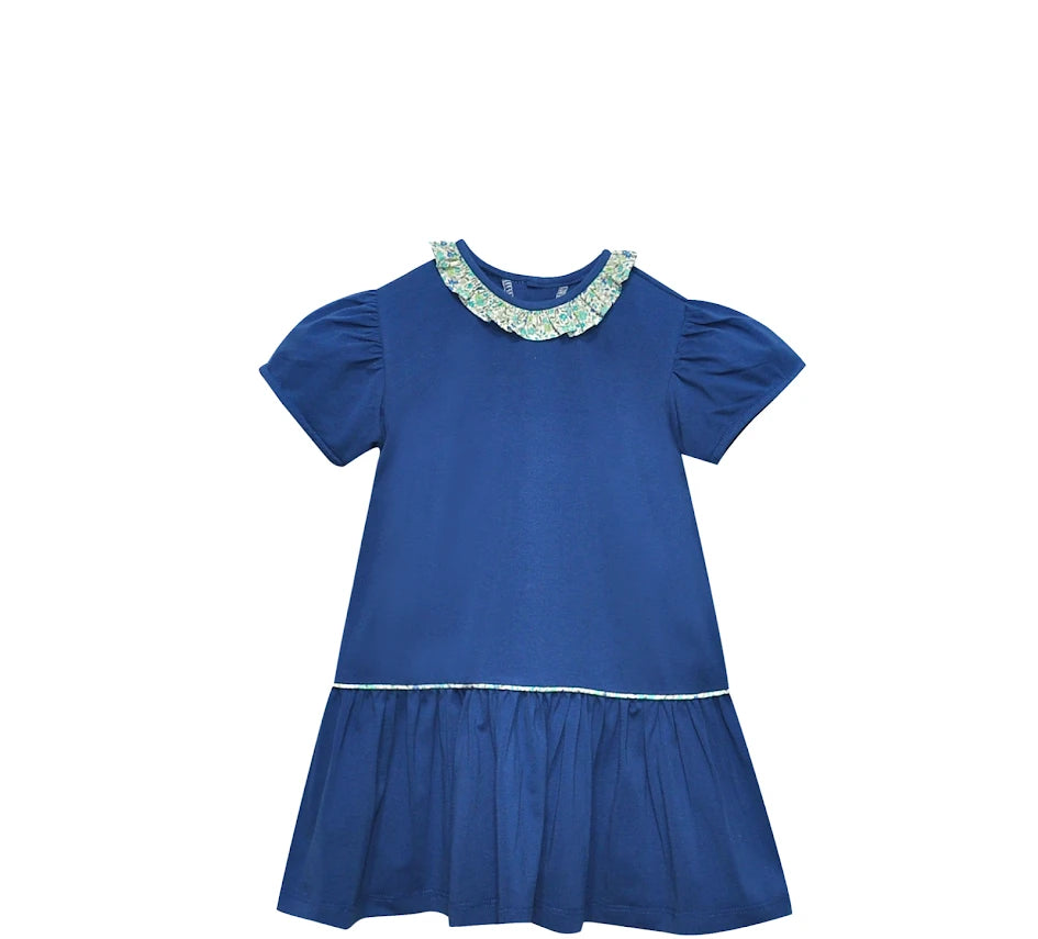 Blue Flower Carrington Dress