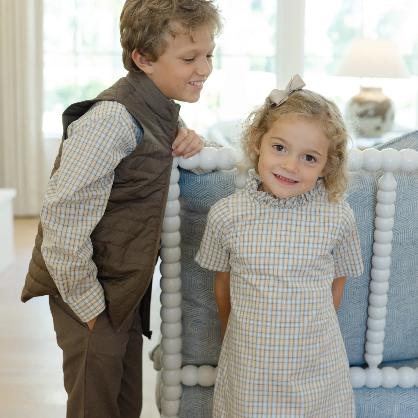 Pecan Plaid Aline Dress
