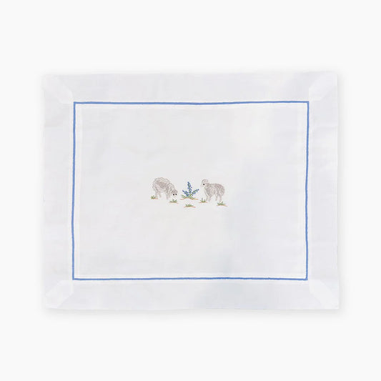 Blue Sheep Pillow