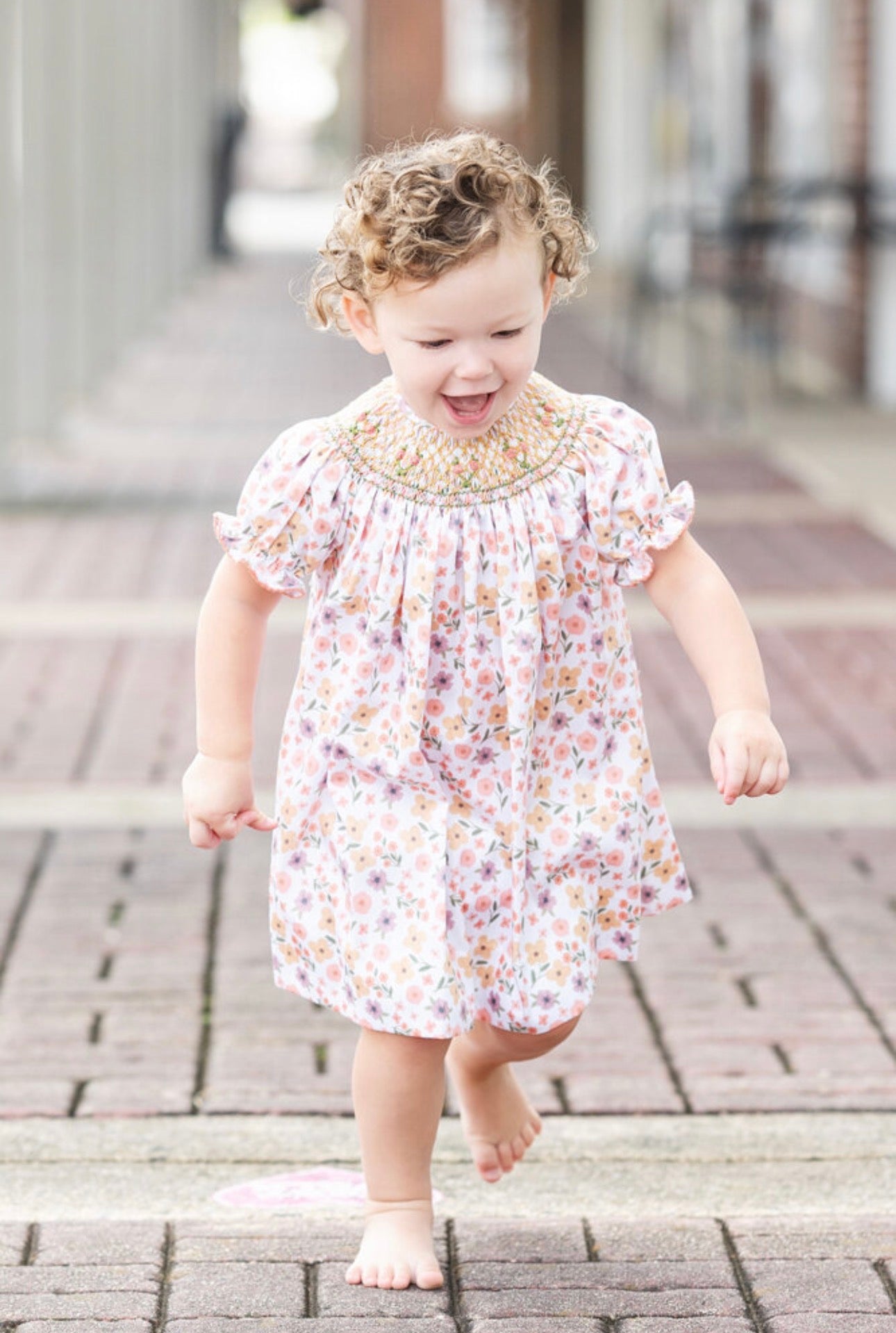 Fall Floral Smocked Emma Bishop