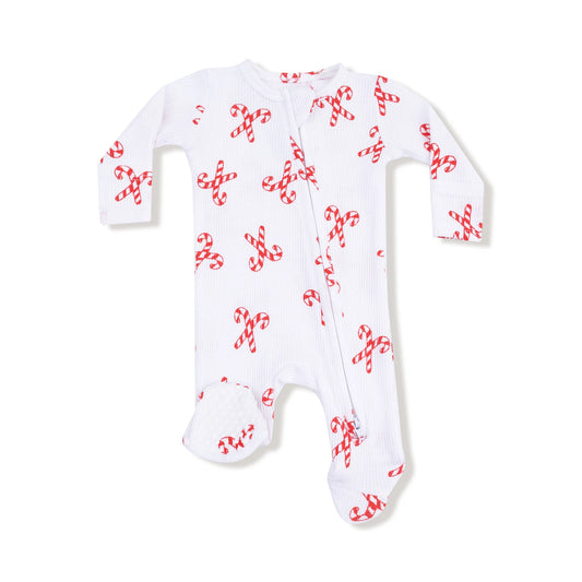 Candy Canes Footie