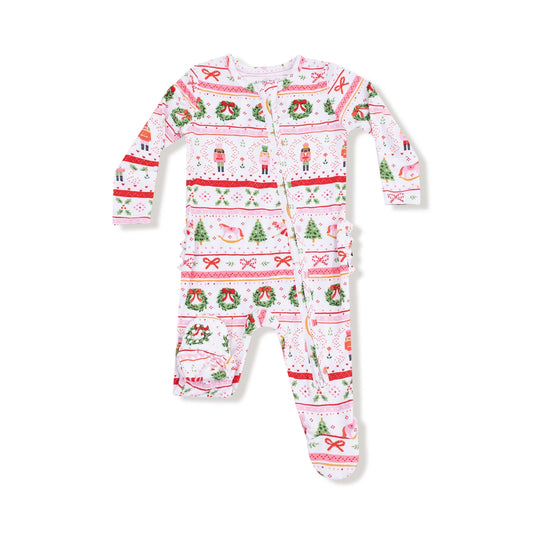 Sugar Plum Fairy Ruffle Footie