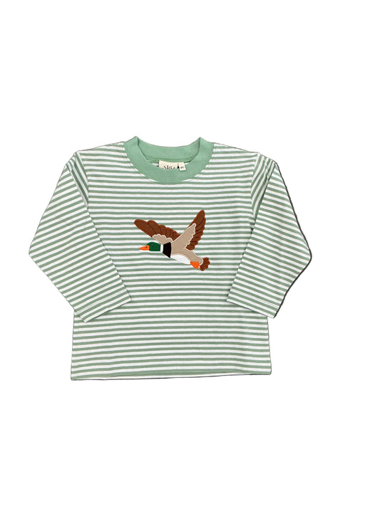 Stripe Flying Mallard Tee