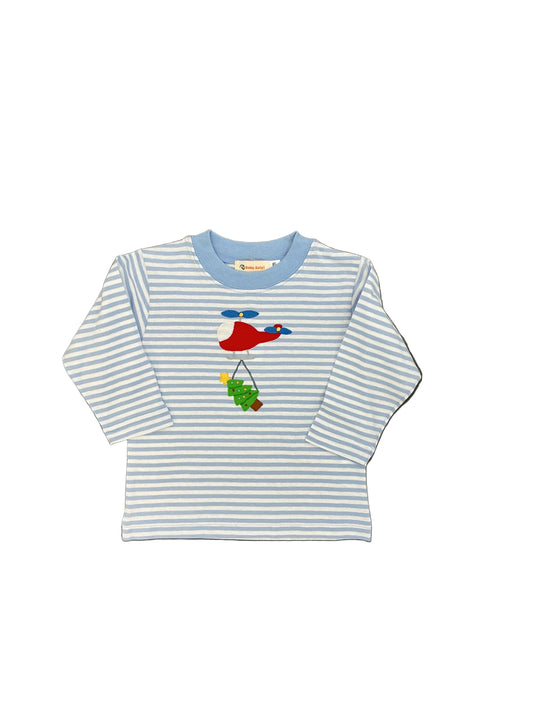 Helicopter Christmas Tree Tee