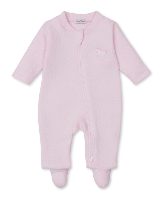 Riding Rockers Jacquard Zip Footie