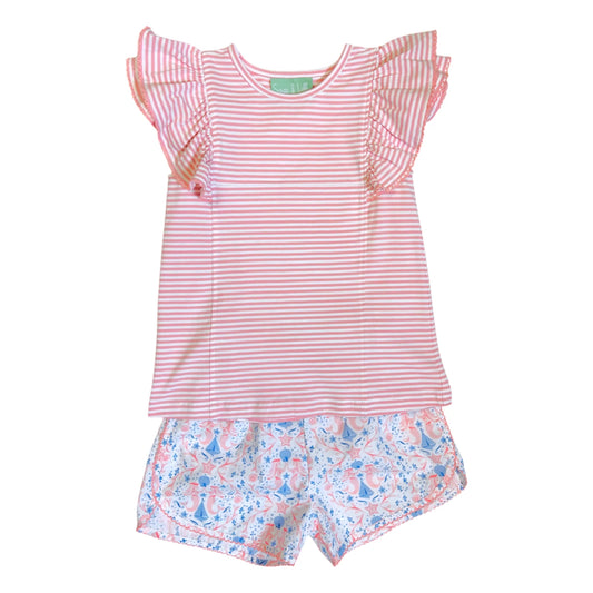 Mermaid Ruffle Sleeve Set