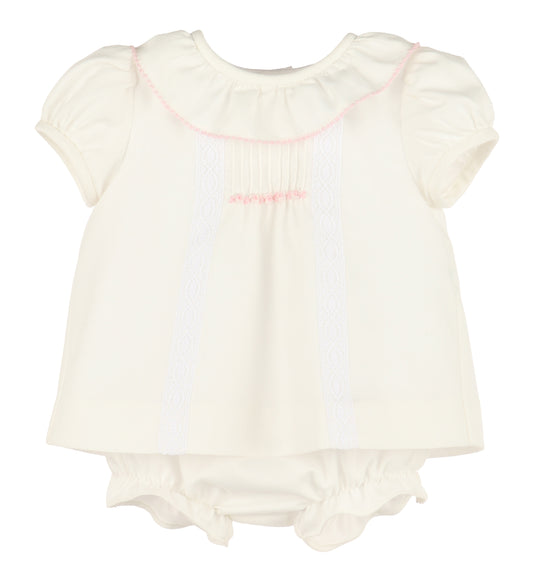 Pintucks Lace Bishop